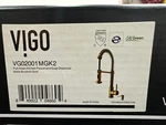 Vigo Edison Single Handle Pull-down Sprayer Kitchen Faucet Set With Soap. Fixed Price $249.68.