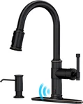 Touchless Oil Rubbed Bronze Kitchen Faucet With Soap Dispenser & Pull Down. Fixed Price $221.99.