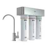 Brio Sink Filtration System H15.4" X W16.9" D5.5 650GAL Nickel Faucet Carbon. Fixed Price $170.00.