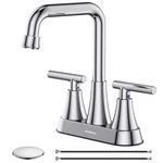 Bathroom Sink Faucet, Hurran 4 Inch Chrome Faucets For 3 Hole With. Fixed Price $35.25.