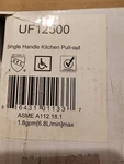 Ultra Faucets Single Handle Pull-out Kitchen Faucet, Chrome UF12500. Fixed Price $54.95.
