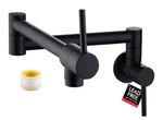 Pot Filler Folding Kitchen Faucet Brass Double Joint Swing Arm Sink. Fixed Price $55.00.