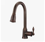 Danze Pull-down Kitchen Faucet Prince Tumbled Bronze Finish D454410BR W11. Fixed Price $99.99.