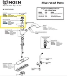 Moen 139731SRS Valve Cartridge Kit Spot Resistant Stainles For CA87007SRS Faucet. Fixed Price $25.00.