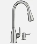 Moen Kelsa 180112SRS Pull-down Kitchenb Faucet,spot Resist Stainless *new*. Fixed Price $103.99.