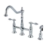 Kingston Brass KS127.TALBS Tudor 1.8 Gpm Bridge Kitchen Faucet - Chrome. Fixed Price $360.72.