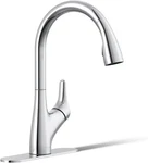 30469-CP Rival Single Handle Pull-down Kitchen Faucet, Sink With. Fixed Price $490.99.