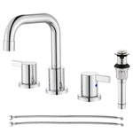 Parlos Two-handle Widespread Bathroom Faucet Metal Pop-up Drain Assembly. Fixed Price $82.17.