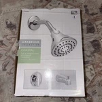 New Oakbrook Coastal 2.0 Gpm Handle Chrome Tub Shower Faucet 4312245. Fixed Price $24.30.