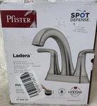 Pfister Ladera 4 In. Centerset 2-HANDLE Bathroom Faucet Brushed Nickel Finish. Fixed Price $35.00.