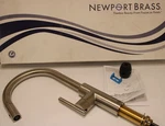 Newport Brass 1500-5113/15S East Linear Pull-down Kitchen Faucet- Satin Nickel. Fixed Price $552.49.