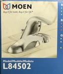 Moen L84502 Single-handle Bath Faucet (not Ca/vt Compliant). Fixed Price $50.00.