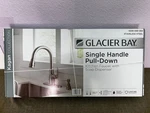 Glacier Bay Kagan Pull-down Kitchen Faucet Stainless Steel New W/ Soap Dispenser. Fixed Price $55.00.