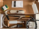 Glacier Bay 1 Handle Pull Down Kitchen Faucet W/soap Dispenser Stainless Steel. Fixed Price $50.00.