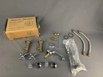 Nos Vtg American Standard Hampton Chrome Bathroom Taps W/ Cross Handles Faucets. Fixed Price $150.00.