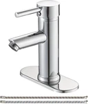 Chrome Bathroom 1 Hole, Single Lever Sink Faucets Modern Deck. Fixed Price $43.12.