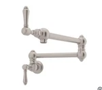 Rohl Italian Country A1451LMSTN-2 Wall Mounted Pot Filler Faucet Satin Nickel. Fixed Price $798.00.