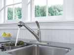 Delta Faucet B4310LF-SS Pull-out 1/2" 1.8 Gpm Ada 120 Swivel Npsm. Fixed Price $316.77.