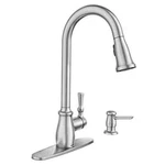 Moen Fieldstone Single Handle Pull Down Kitchen Faucet 87808SRS. Fixed Price $128.24.