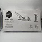 Project Source Chrome 1 Handle Low-arc Kitchen Faucet W/side Spray New!. Fixed Price $35.00.