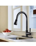 Soka Pull Down Kitchen Faucet With Sprayer High Arc Aquablade Sweep Stream & .... Fixed Price $55.13.