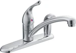 Moen Chateau 7434 Single-handle Kitchen Faucet W/ Side Spray Chrome. Fixed Price $68.61.