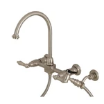 Kingston Brass KS129.ALBS Restoration 1.8 Gpm Widespread Bridge - Nickel. Fixed Price $347.72.