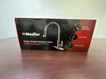 Mueller Single Handle Stainless Steel Kitchen Sink Faucet, High Arc, Leve. Fixed Price $35.00.