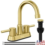 SUS304 Stainless Steel Bathroom Faucet 360 Swivel Water Saving Pop Up Drain. Fixed Price $41.58.
