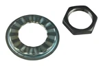 Plumb Pak Faucet Locknut And Rosette For Universal Gray Zinc 2 Pc. Fixed Price $8.46.