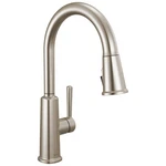 Kitchen Faucet Pull Down Sprayer Single Hole Brushed Nickel Delta 19730LF-SS. Fixed Price $299.99.
