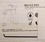 Delta 592-CZ-DST Addison 1-HOLE Bathroom Faucet Champagne Bronze. Fixed Price $279.99.