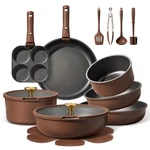 21PCS Pots Pans Set, Nonstick Cookware Detachable Handle, Induction K.... Fixed Price $200.52.