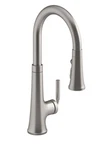 Kohler Tone K-23764-VS Pull Down Spray Kitchen Faucet Vibrant Stainless Steel. Fixed Price $428.00.