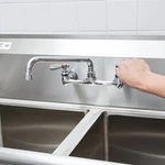 Regency Low Lead Wall Mount Faucet With 8" Centers And 12" Swing Spout. Fixed Price $134.99.