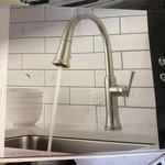 Delta Eldridge 1-HANDLE Pull Down Sprayer Faucet W/ Shieldspray Stainless Ste. Fixed Price $129.00.