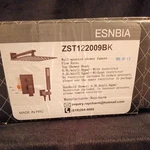 Esnbia Shower System, Black Faucet Set With Head Handle. Fixed Price $99.95.