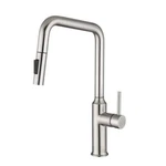 Flynama Kitchen Faucet High-arc Spout Sprayer Pull Down Brushed Nickel. Fixed Price $119.99.
