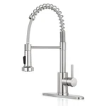 Khqf Kitchen Faucet With Pull Down Sprayer,commercial Single Handle Stainless. Fixed Price $44.57.