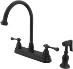 Kingston Brass KB3755BLBS Set Kitchen Faucet Sprayer 8-1/2" Orb. Fixed Price $219.00.