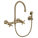 Whitehaus WHKWCR3-9301-NT Vintage Iii Plus 1.5 Gpm Wall Mounted Brass. Fixed Price $819.00.