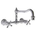 Speakman SB-3242 Proper High Rise Wall Mount Kitchen Faucet Polished Chrome. Fixed Price $303.77.