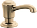 Delta RP100735 Cassidy Deck Mounted Soap Dispenser - Lumicoat Champagne Bronze. Fixed Price $134.93.