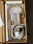 Blanco 442980 Empressa High Arc Pull-down Dual-spray Kitchen Faucet Satin Gold. Fixed Price $300.00.
