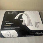 New Jacuzzi Lauren Brushed Nickel 2-HANDLE Deck Mount Roman Bathtub Faucet. Fixed Price $125.00.