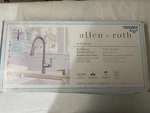 Allen + Roth Townley Pull-down Kitchen Faucet Brushed Gold Deck Mounted. Fixed Price $70.00.
