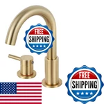 Rndiozd Gold Bathroom Faucet 3 Hole Pop Up Drain Rv Sink. Fixed Price $68.72.