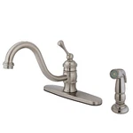 Kingston Brass KB3578BLSP Single-handle Kitchen Faucet, Brushed Nickel,. Fixed Price $134.98.