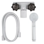 Recpro 4" Rv Tub & Shower Diverter Faucet White/smoke W/ Head Hose. Fixed Price $31.95.
