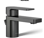 Kohler Parallel K-24804-4-BL Bathroom Sink Faucet Popup Drain Polish Matte Black. Fixed Price $378.00.